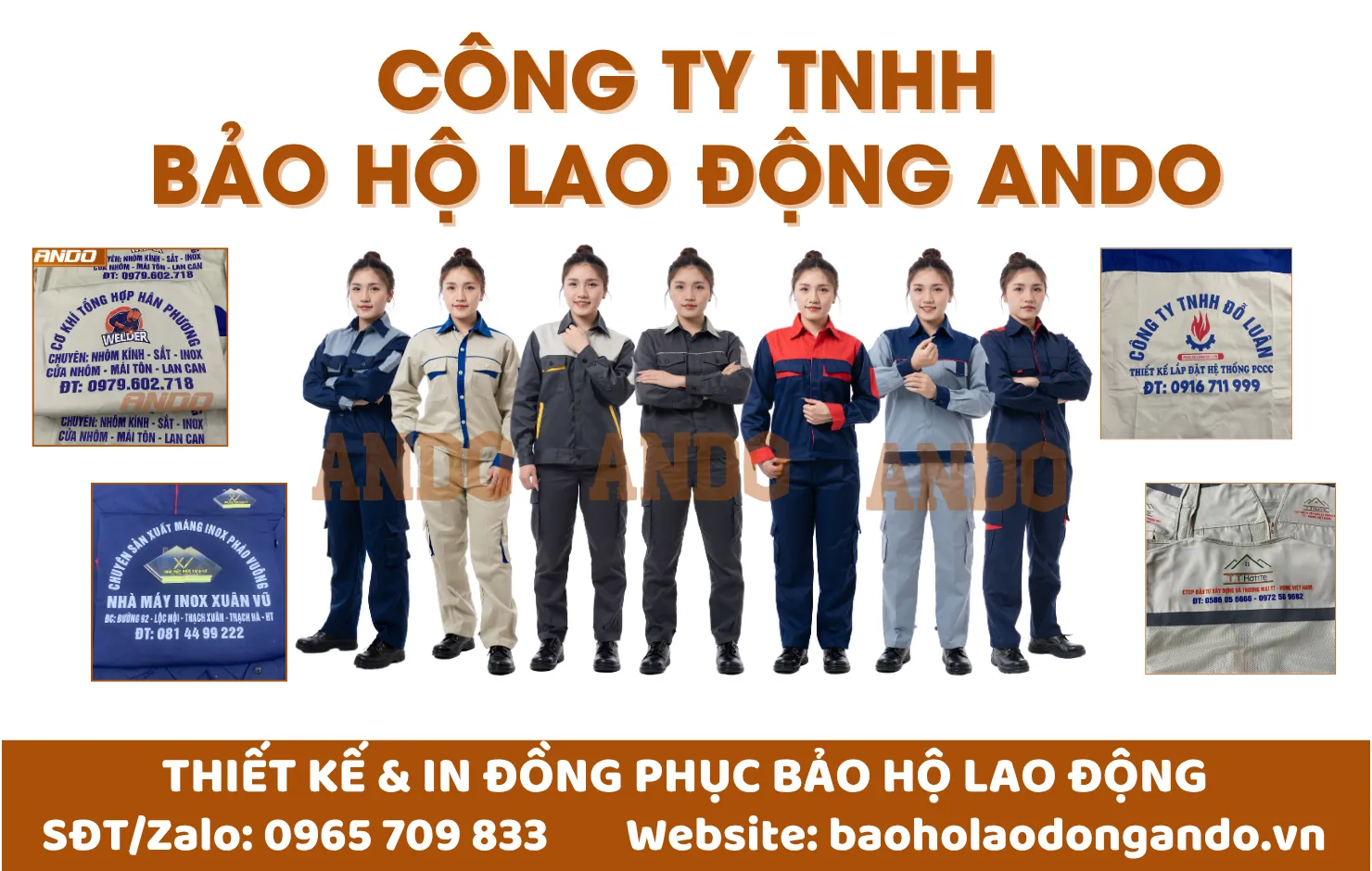 BẢO HỘ LAO ĐỘNG ANDO - THIẾT KẾ & IN ĐỒNG PHỤC BẢO HỘ LAO ĐỘNG