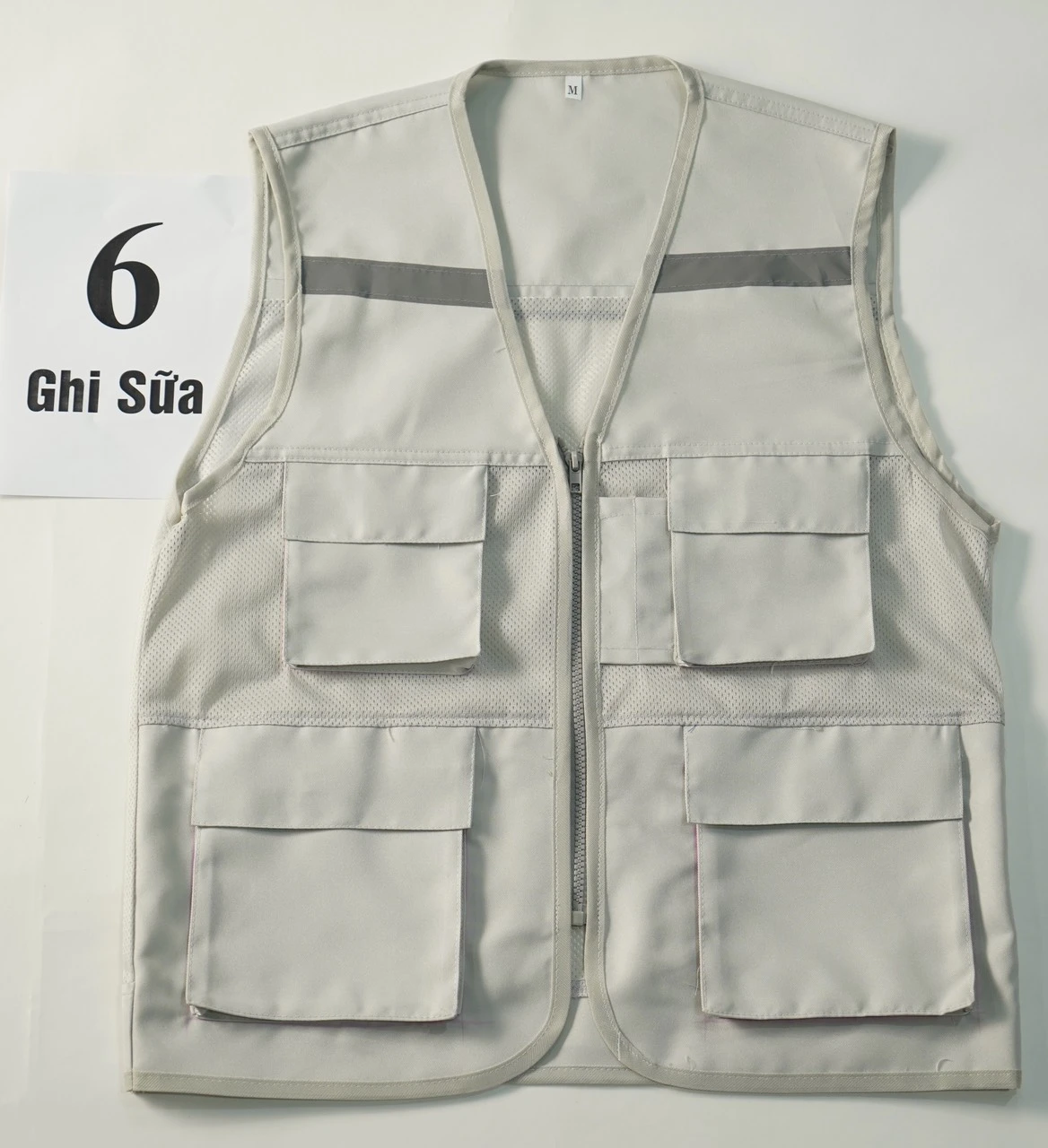 [GL-01] Áo gile phản quang 4 túi, nhiều màu tùy chọn