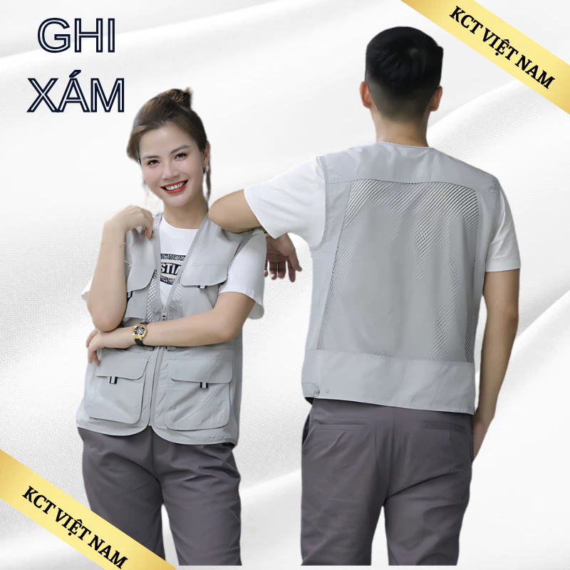 Áo ghi lê bảo hộ lao động - Áo gile cao cấp KCT