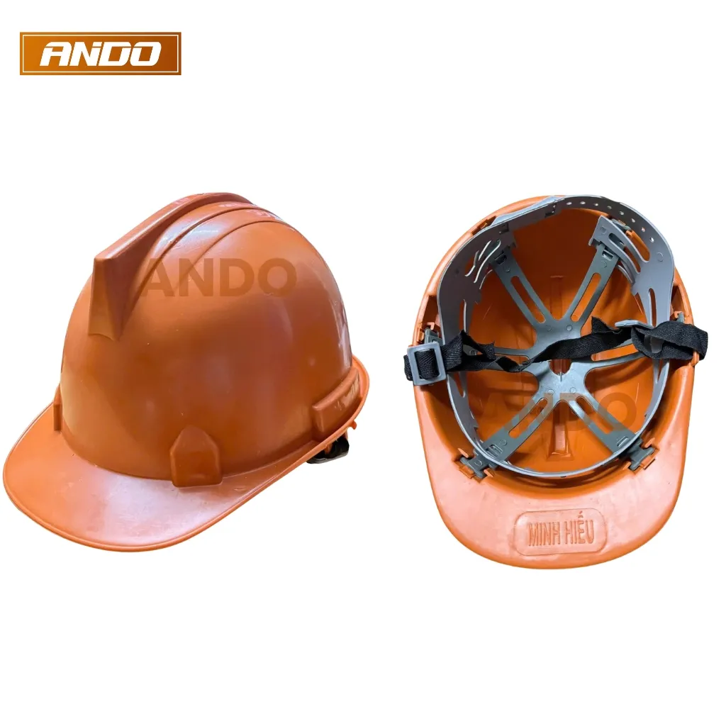 Mũ bảo hộ ANDO màu cam chính hãng, giá rẻ