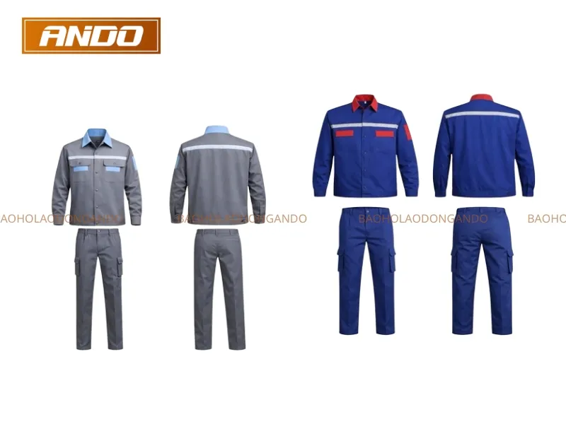 Quần &aacute;o bảo hộ c&ocirc;ng nh&acirc;n cơ kh&iacute;