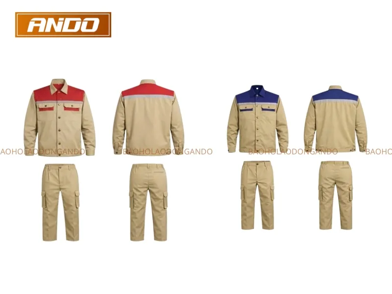 Quần &aacute;o bảo hộ c&ocirc;ng nh&acirc;n cơ kh&iacute;