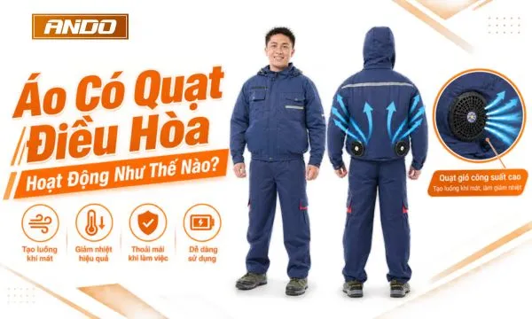 Áo Có Quạt Điều Hòa Hoạt Động Như Thế Nào?
