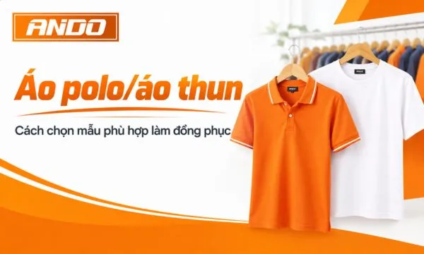 Áo polo/áo thun: Cách chọn mẫu phù hợp làm đồng phục