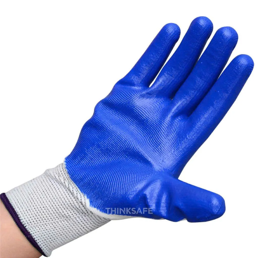 Găng tay bảo hộ lao động - Bịch 12 đôi găng tay phủ sơn xanh