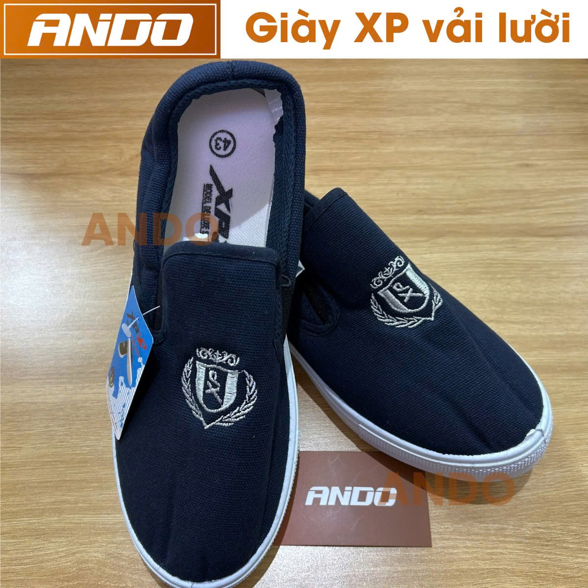 Giày vải bảo hộ lao động giày vải XP lười nam, nữ chống trơn trượt giữ ấm