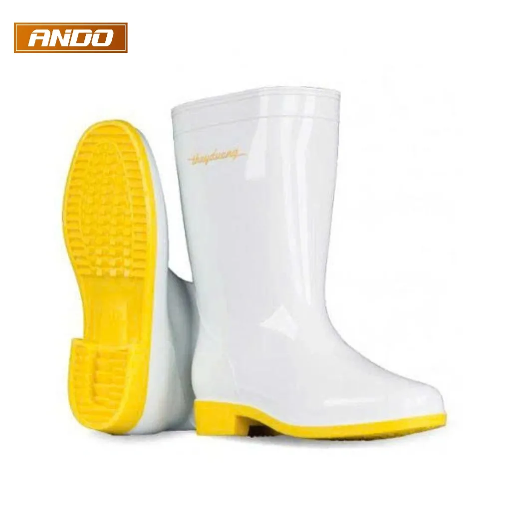 Ủng Bảo Hộ Thùy Dương M287 Trắng Đế Vàng