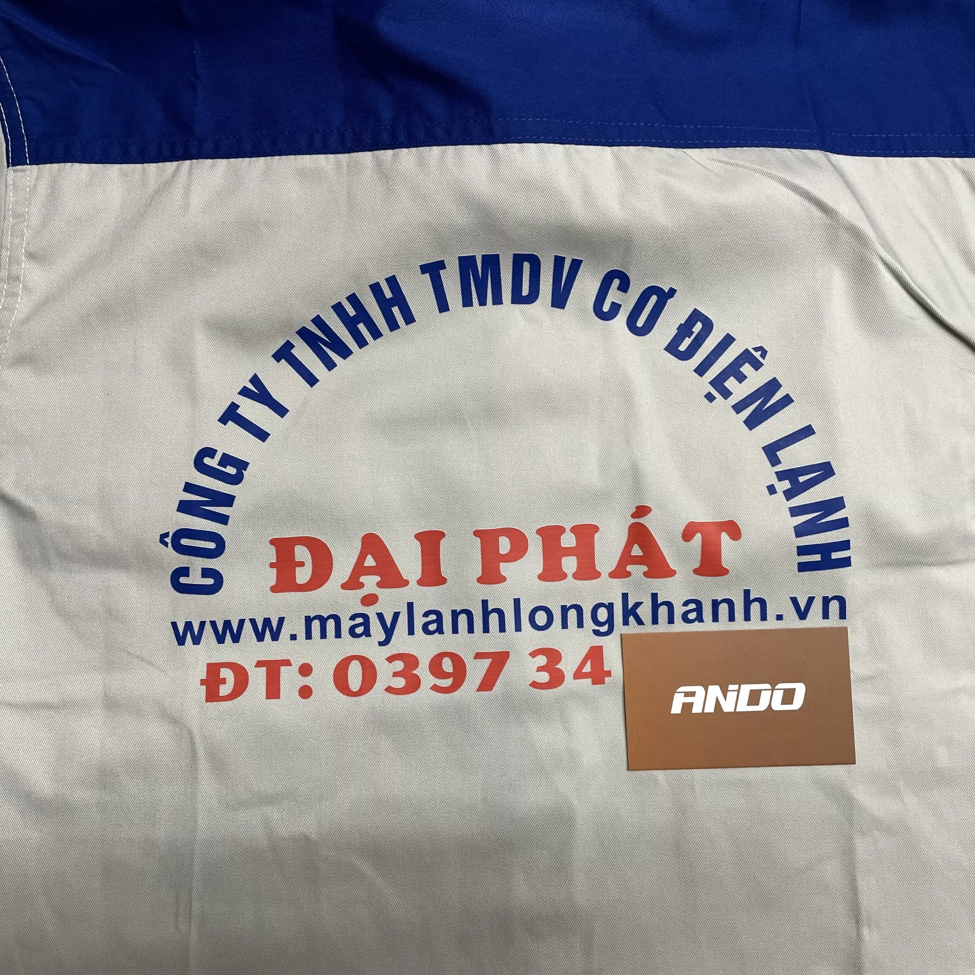 Đơn in đồng phục Công ty TNHH Thương mại dịch vụ cơ điện lạnh Đại Phát